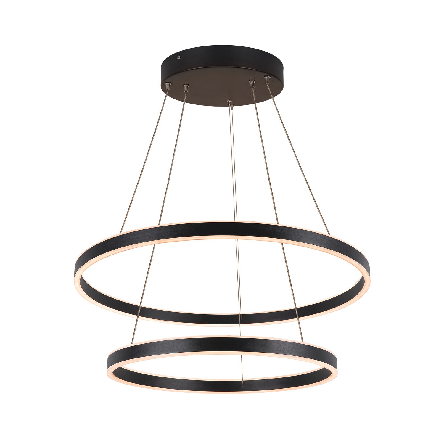 ONE DOUBLE PD DALI UP/DOWN, Luminária suspensa LED para interior, preto, interruptor CCT 3000/4000 K