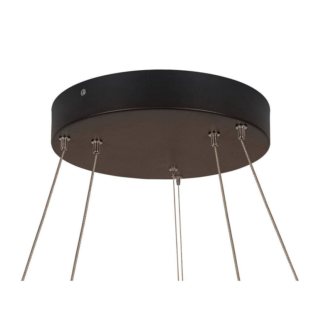 ONE DOUBLE PD DALI UP/DOWN, Luminária suspensa LED para interior, preto, interruptor CCT 3000/4000 K