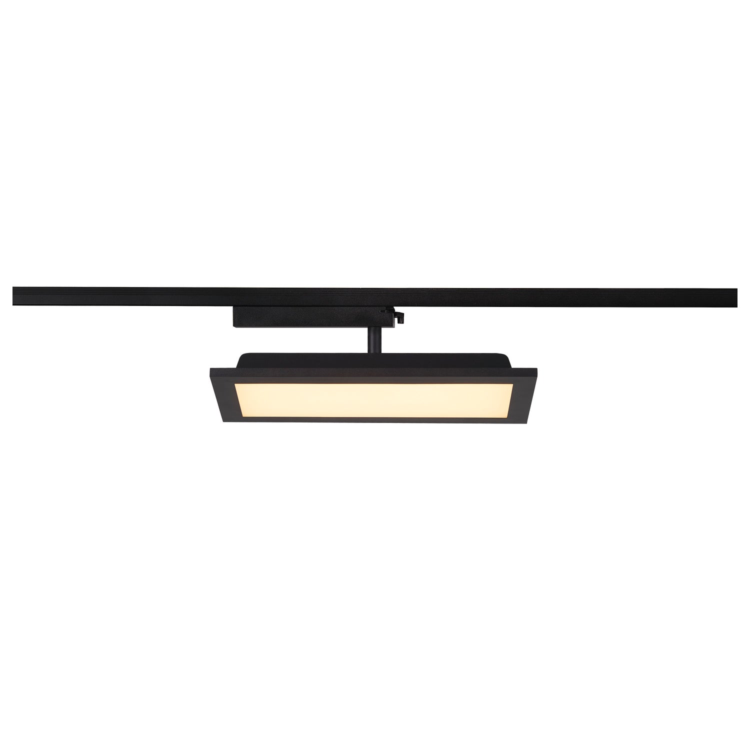 PANEL TRACK square 150x300 mm, Spot monofásico preto 18 W 3000 K