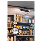 PANEL TRACK square 150x300 mm, Spot monofásico preto 18 W 3000 K