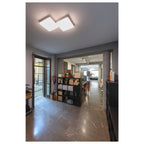 SIMA, Luminária de parede saliente e luz saliente para teto LED para interior branco 3000 K quadrado regulável