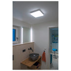 SIMA, Luminária de parede saliente e luz saliente para teto LED para interior branco 3000 K quadrado regulável