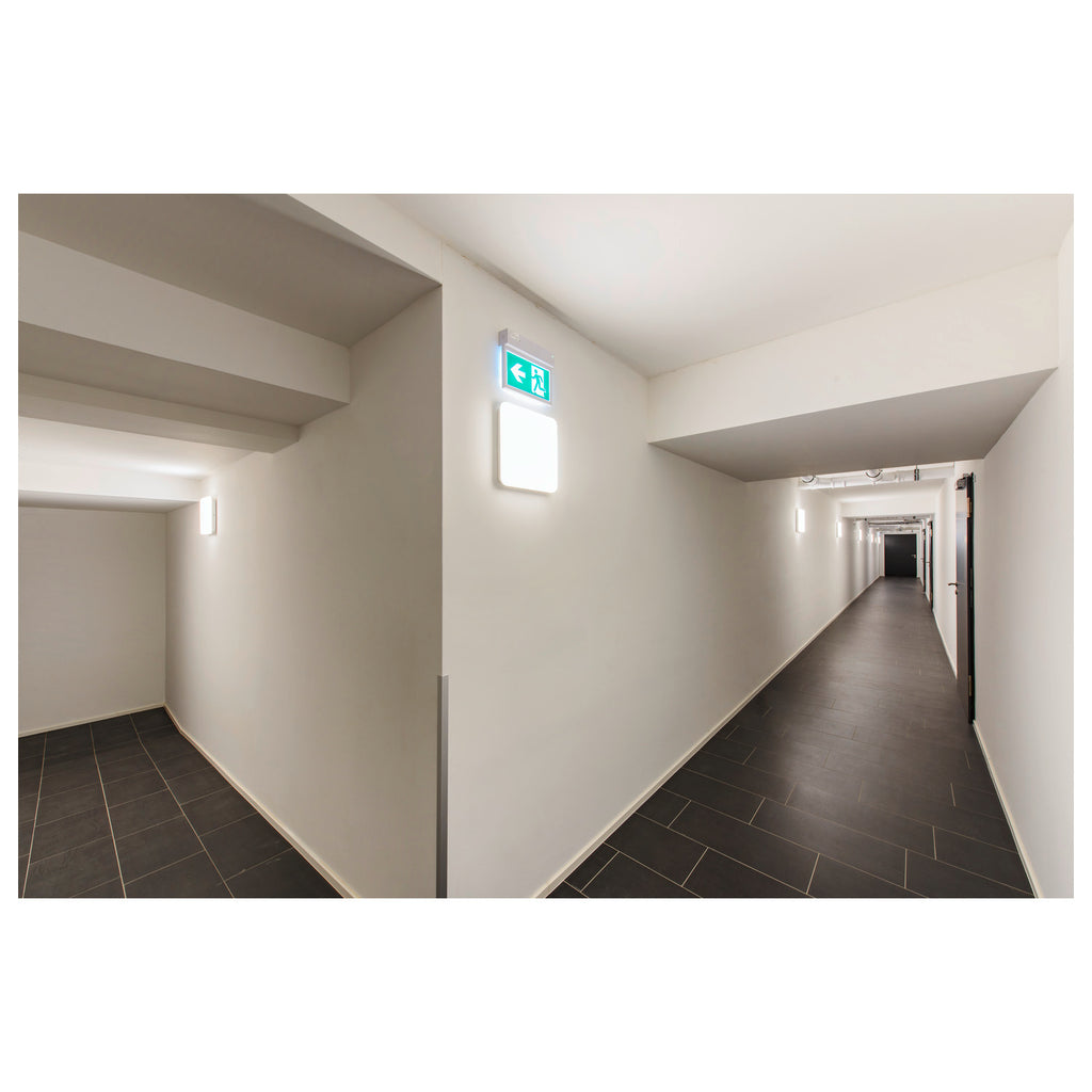 SIMA SENSOR, Luminária de parede saliente e luz saliente para teto LED para interior branco 3000 K quadrado