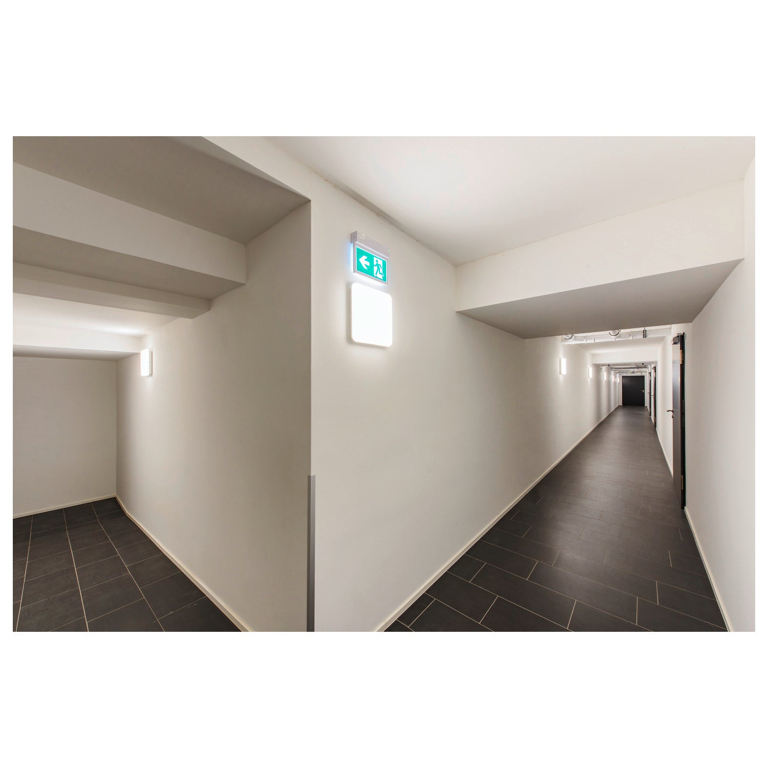 SIMA SENSOR, Luminária de parede saliente e luz saliente para teto LED para interior branco 3000 K quadrado