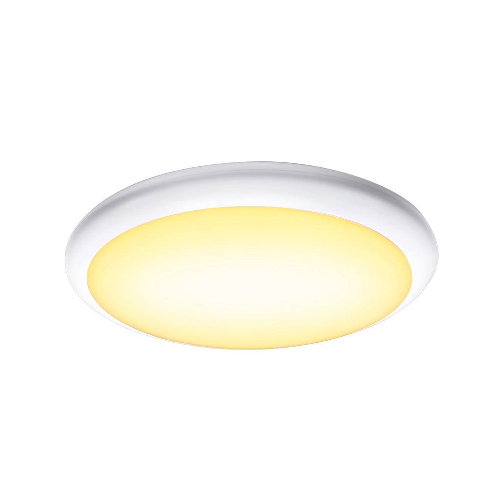 RUBA 42 CW, Luminária de parede saliente e luz saliente para teto LED para exterior, interruptor CCT, 3000/4000 K