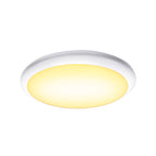 RUBA 42 CW, Luminária de parede saliente e luz saliente para teto LED para exterior, interruptor CCT, 3000/4000 K