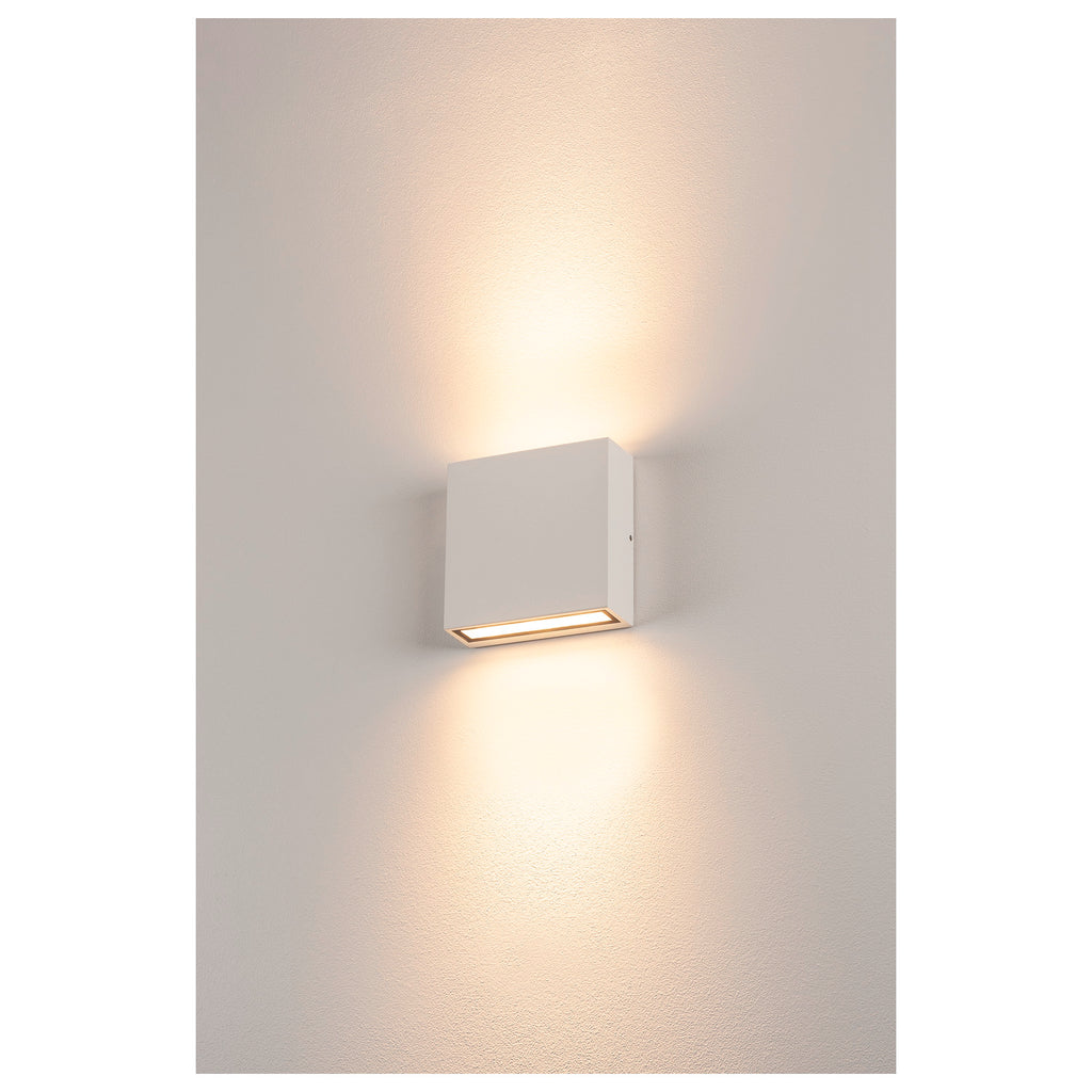 BIG QUAD, luminária de parede, quadrado, branco, branco quente