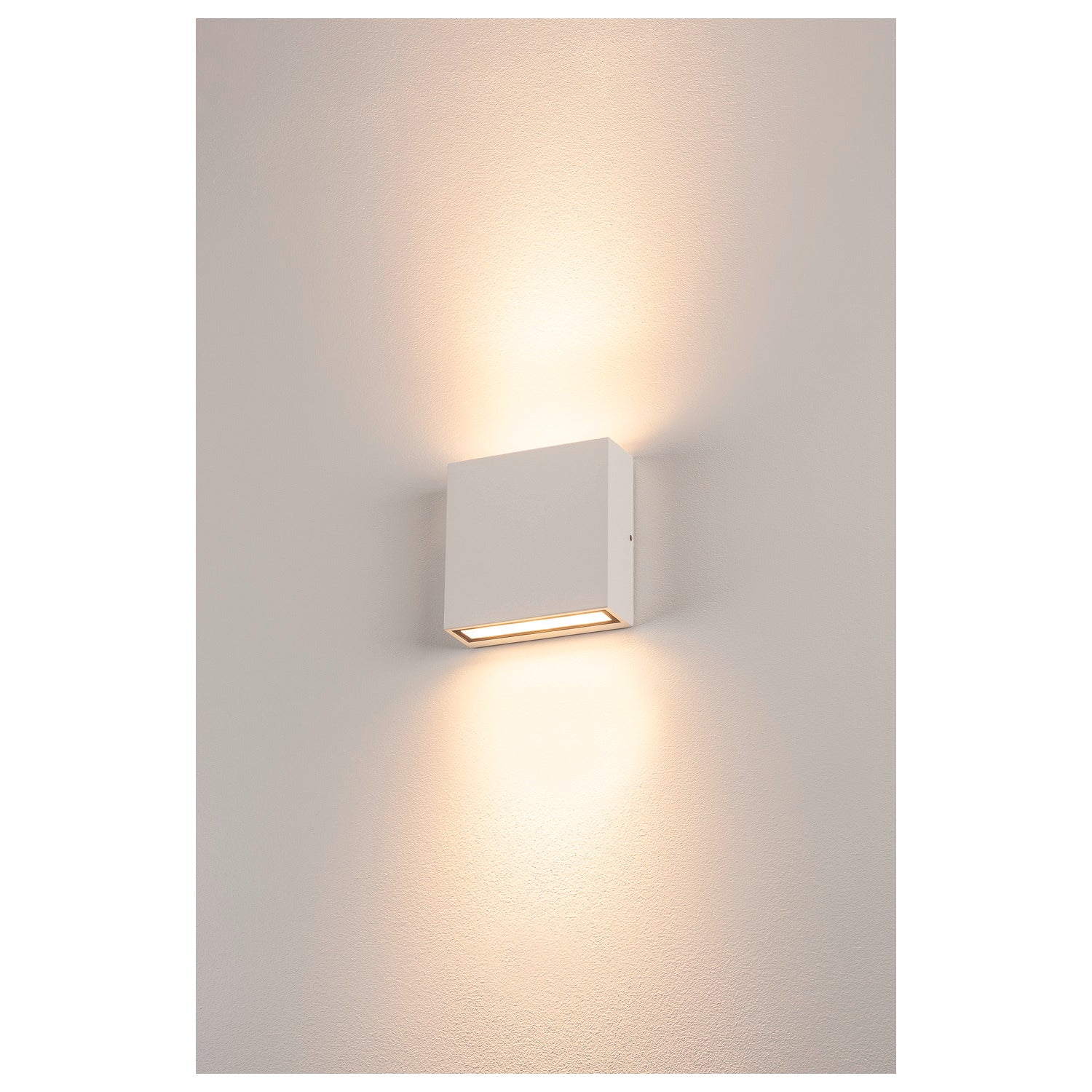 BIG QUAD, luminária de parede, quadrado, branco, branco quente
