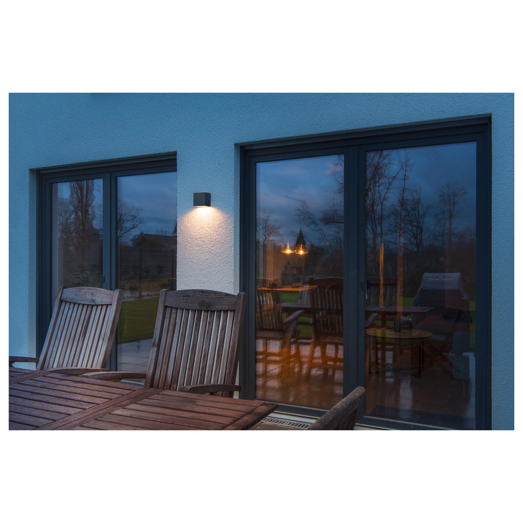 SITRA S WL SINGLE, Luminária saliente de parede para o exterior LED, antracite, interruptor CCT de 3000/4000 K