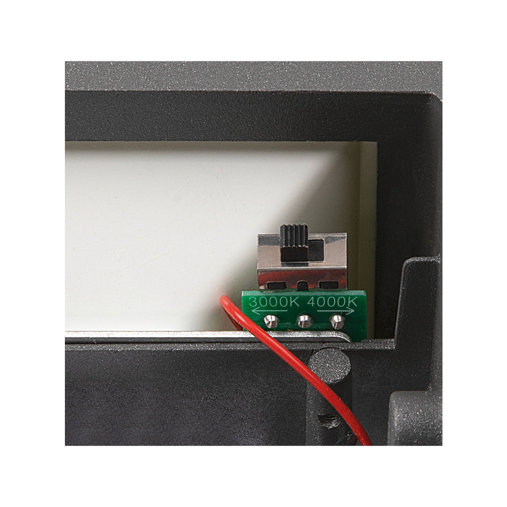 SITRA S WL SINGLE, Luminária saliente de parede para o exterior LED, antracite, interruptor CCT de 3000/4000 K