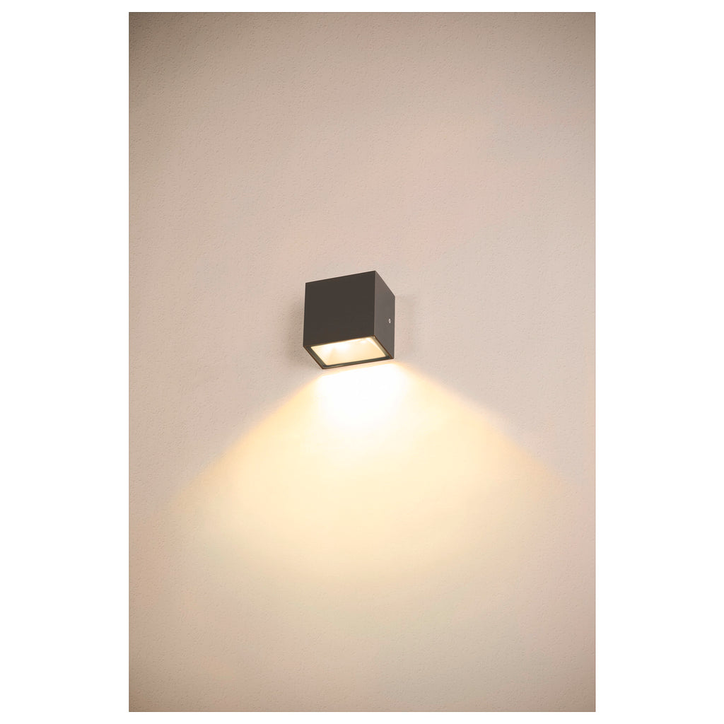 SITRA S WL SINGLE, Luminária saliente de parede para o exterior LED, antracite, interruptor CCT de 3000/4000 K