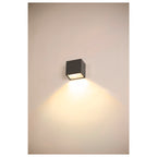 SITRA S WL SINGLE, Luminária saliente de parede para o exterior LED, antracite, interruptor CCT de 3000/4000 K