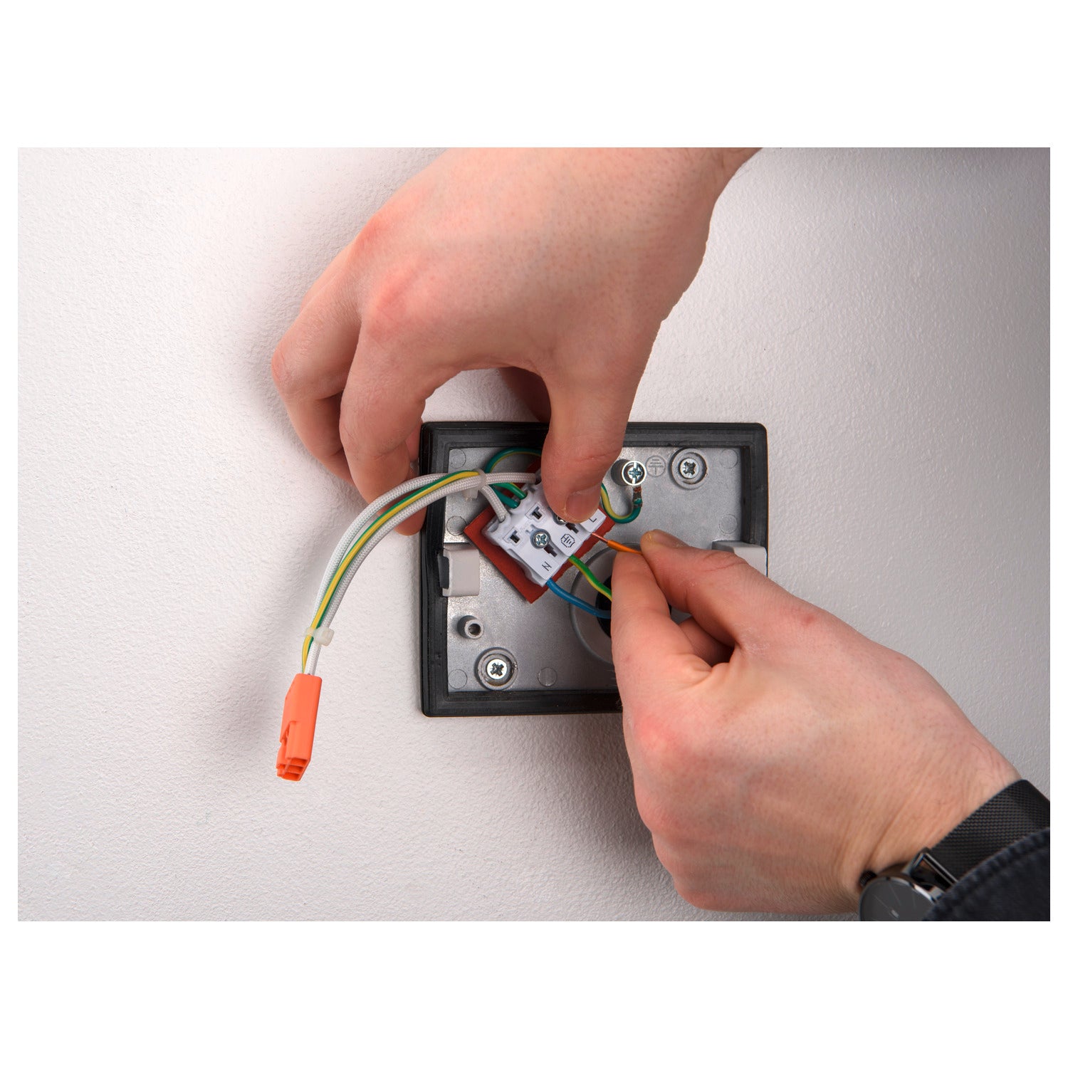 SITRA S WL SINGLE, Luminária saliente de parede para o exterior LED, branco, interruptor CCT de 3000/4000 K