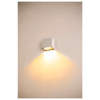 SITRA S WL SINGLE, Luminária saliente de parede para o exterior LED, branco, interruptor CCT de 3000/4000 K