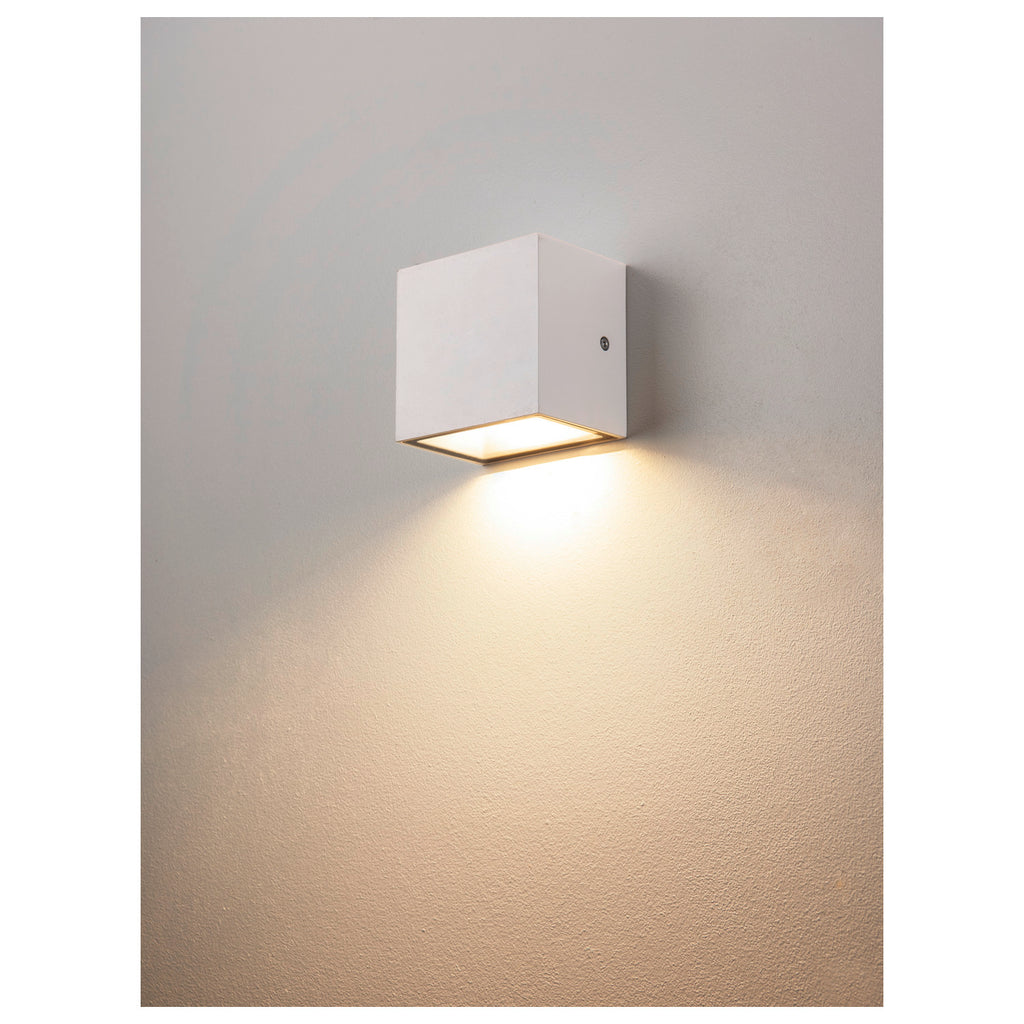SITRA S WL SINGLE, Luminária saliente de parede para o exterior LED, branco, interruptor CCT de 3000/4000 K