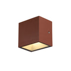 SITRA S WL SINGLE, Luminária saliente de parede para o exterior LED, cor oxidada, interruptor CCT de 3000/4000 K