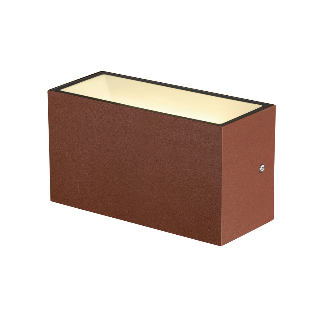 SITRA M WL UP/DOWN, Luminária saliente de parede para o exterior LED, de cor oxidada, interruptor CCT de 3000/4000 K