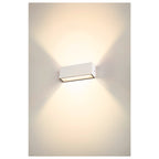 SITRA L WL UP/DOWN, Luminária saliente de parede para o exterior LED, branco, interruptor CCT de 3000/4000 K