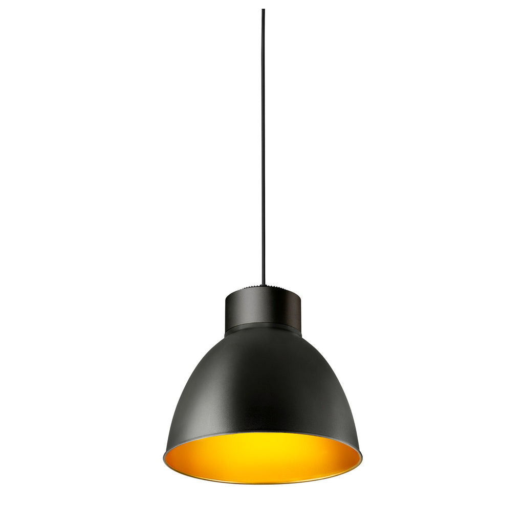 PARA DOME, Abajur de alumínio, preto/dourado
