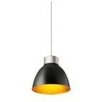 PARA DOME, Abajur de alumínio, preto/dourado