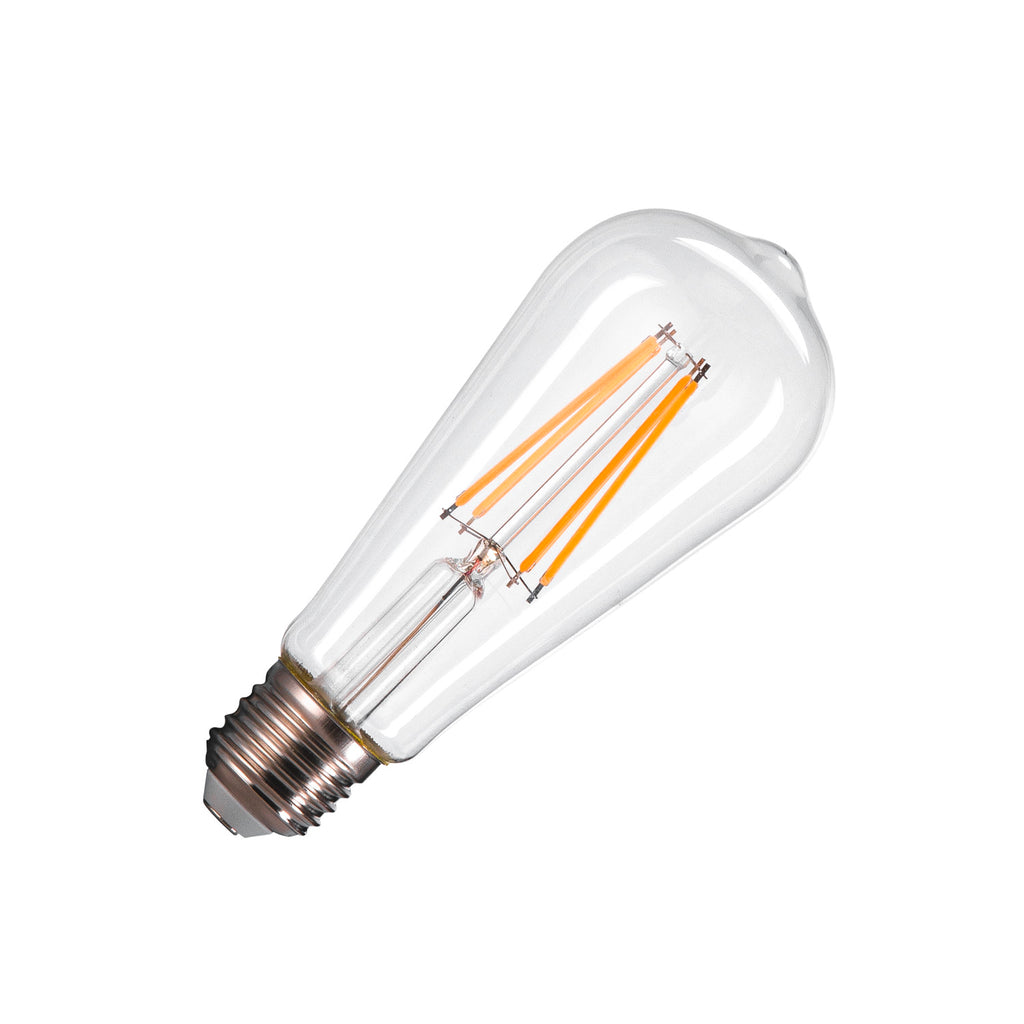 LEUCHTMITTEL - ST58 E27, fonte de luz LED transparente 7,5 W 2700 K CRI 90 320°