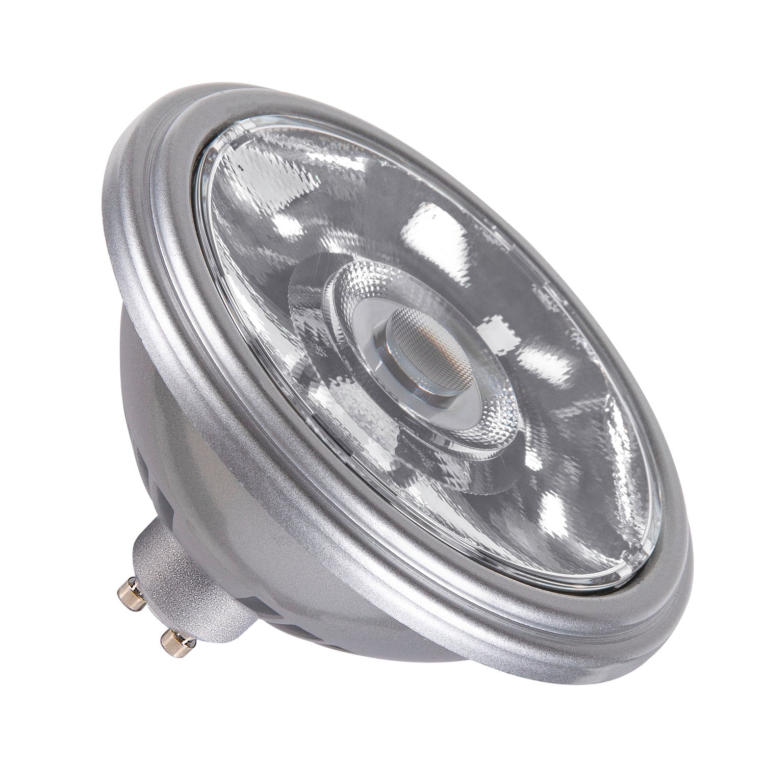 LEUCHTMITTEL - QPAR111 GU10, fonte de luz LED prateado 12,5 W 3000 K CRI 90 10°