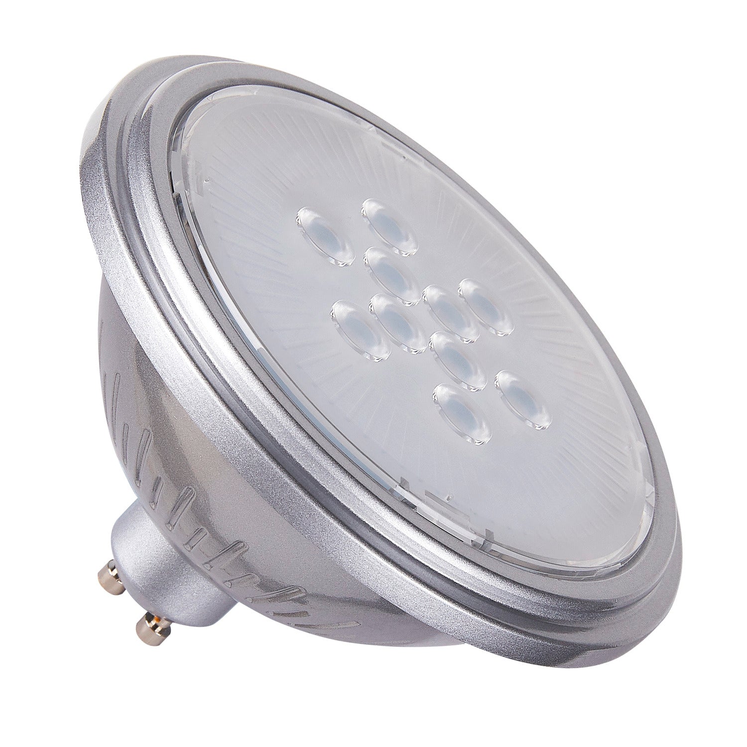 LEUCHTMITTEL - QPAR111 GU10 fonte de luz LED prateado, 7 W, 4000 K, CRI 90, 40°
