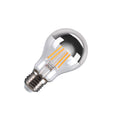 LEUCHTMITTEL - A60 E27 Mirrorhead, fonte de luz LED cromado 7,5 W 2700 K CRI 90 180°