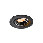 NUMINOS® MOVE S, luminária para encastrar no teto, preta/cromada 2700 K 40°