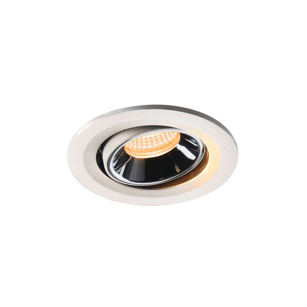 NUMINOS® MOVE S, luminária para encastrar no teto, branca/cromada 2700 K 40°