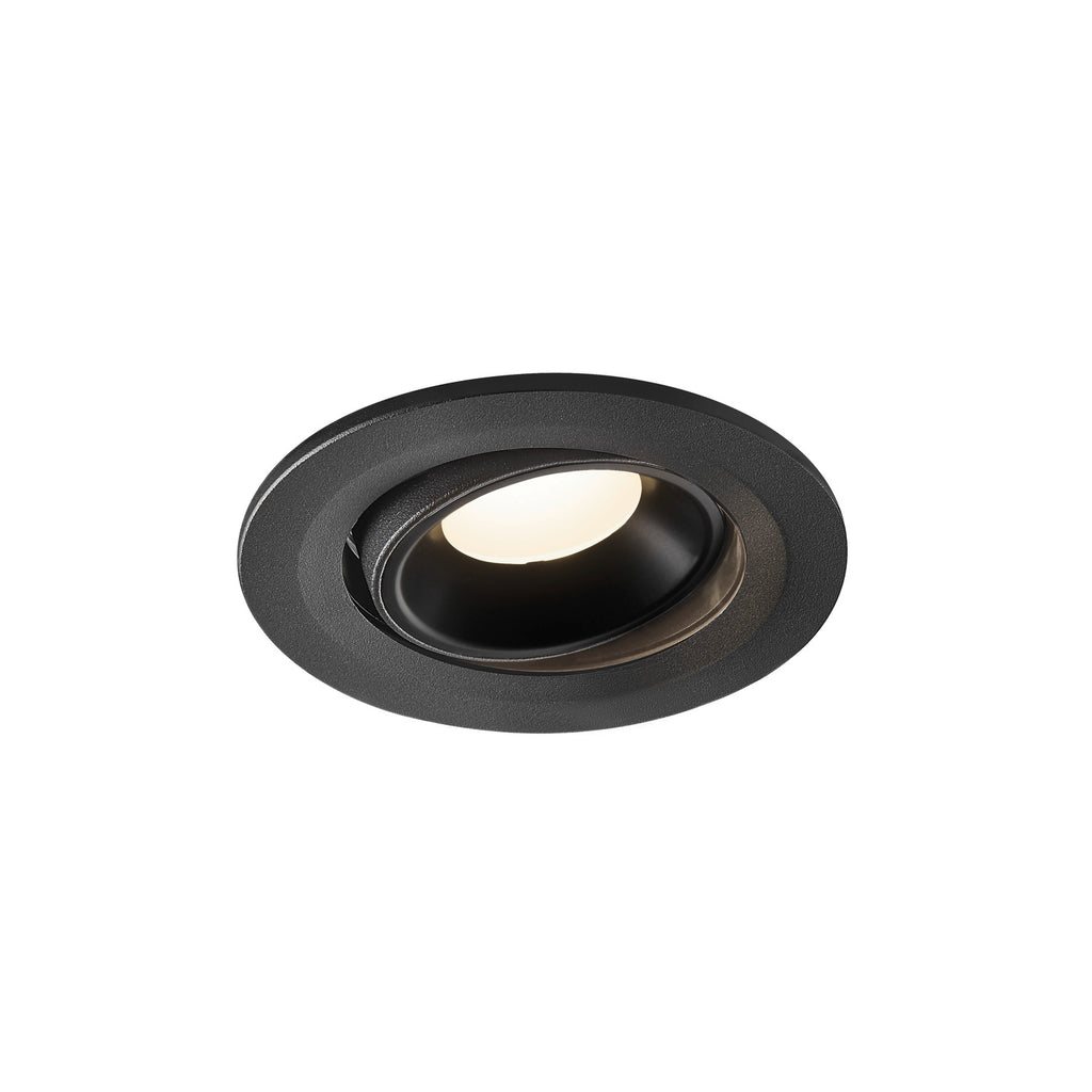 NUMINOS® MOVE S, luminária para encastrar no teto, preta 4000 K 55°