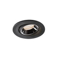 NUMINOS® MOVE S, luminária para encastrar no teto, preta/cromada 4000 K 55°