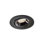 NUMINOS® MOVE S, luminária para encastrar no teto, preta/cromada 4000 K 55°