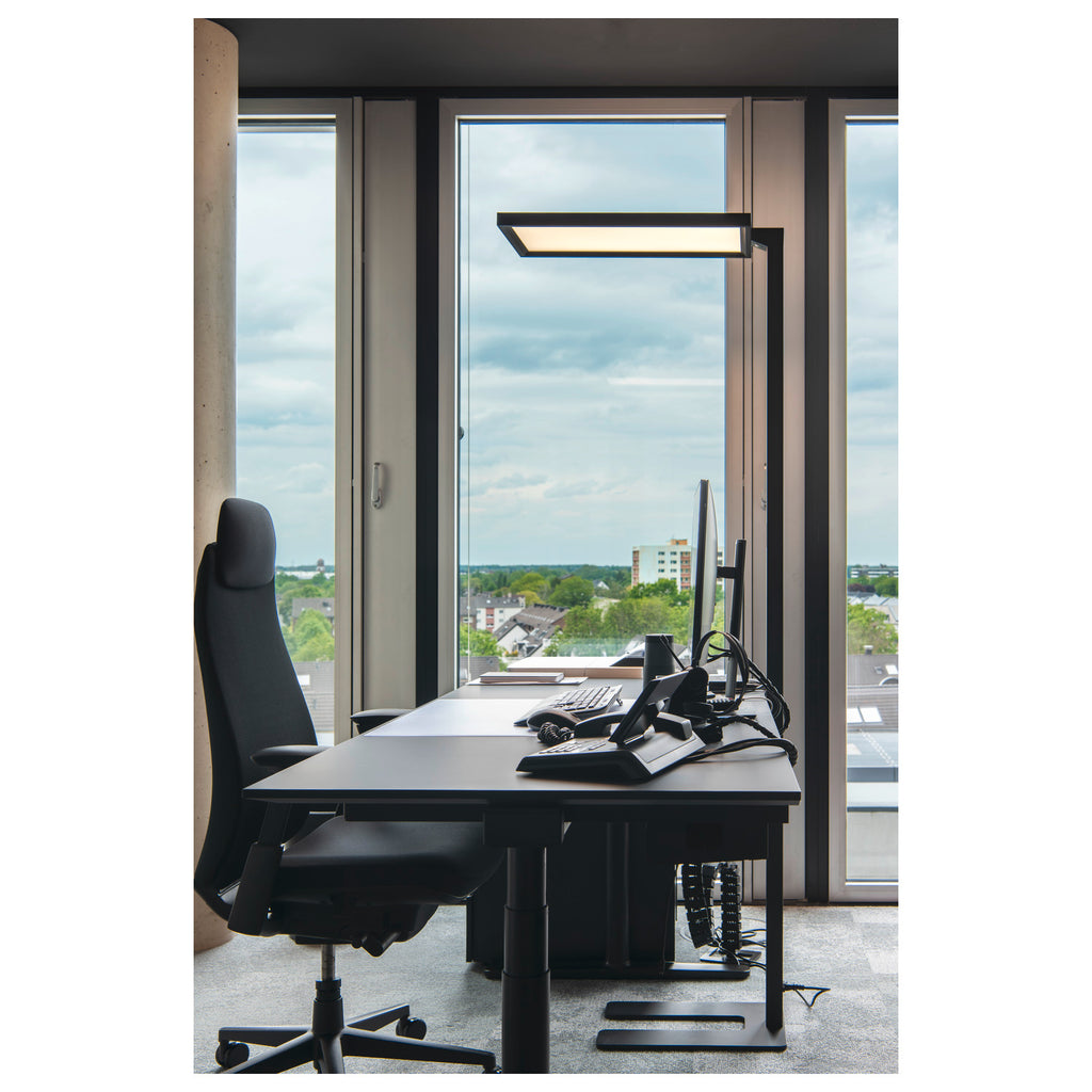 WORKLIGHT, luminária de pé preta, 79 W 4000 K 80°