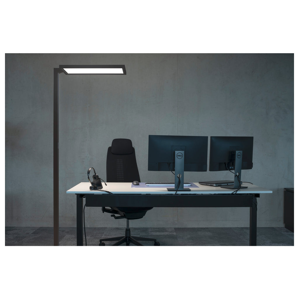 WORKLIGHT, luminária de pé preta, 79 W 4000 K 80°