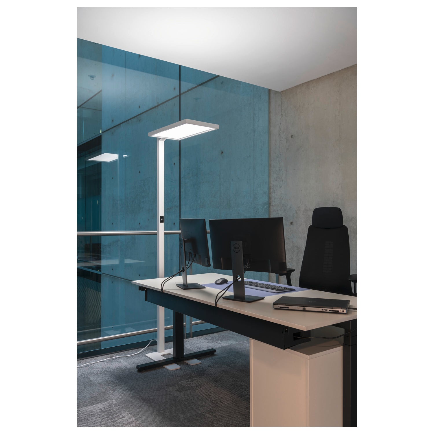 WORKLIGHT, luminária de pé, branca 79 W 4000 K 80°