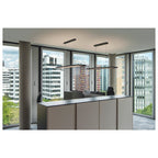 WORKLIGHT DALI, luminária suspensa, preta 57 W 4000 K 80°