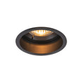 HORN GU10, luminária para encastrar no teto, preta 25 W, com teste de blower door