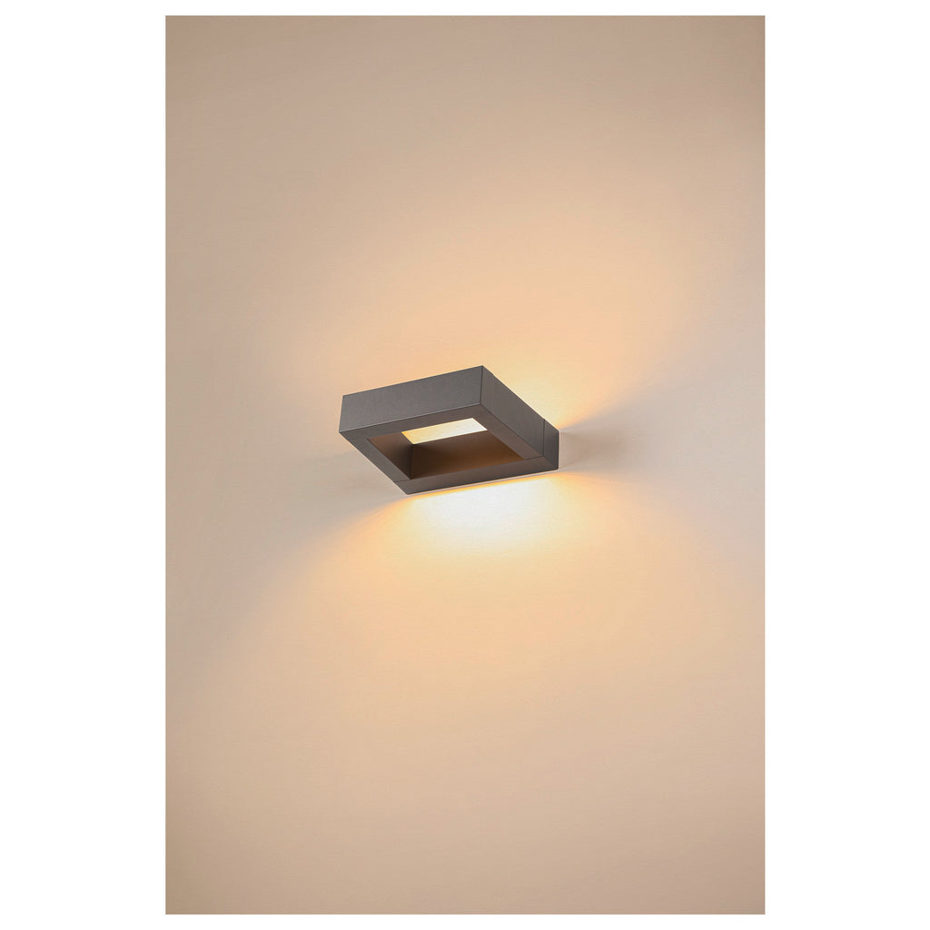 BOOKAT, luminária saliente para a parede, antracite 15 W 3000/4000 K
