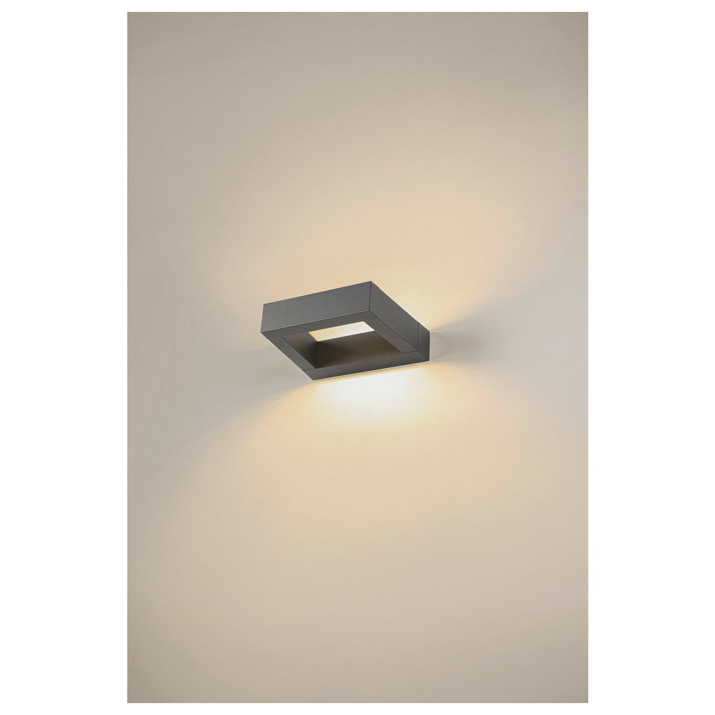 BOOKAT, luminária saliente para a parede, antracite 15 W 3000/4000 K