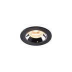 NUMINOS® XS, luminária para encastrar no teto, preta/cromada 2700 K 40°