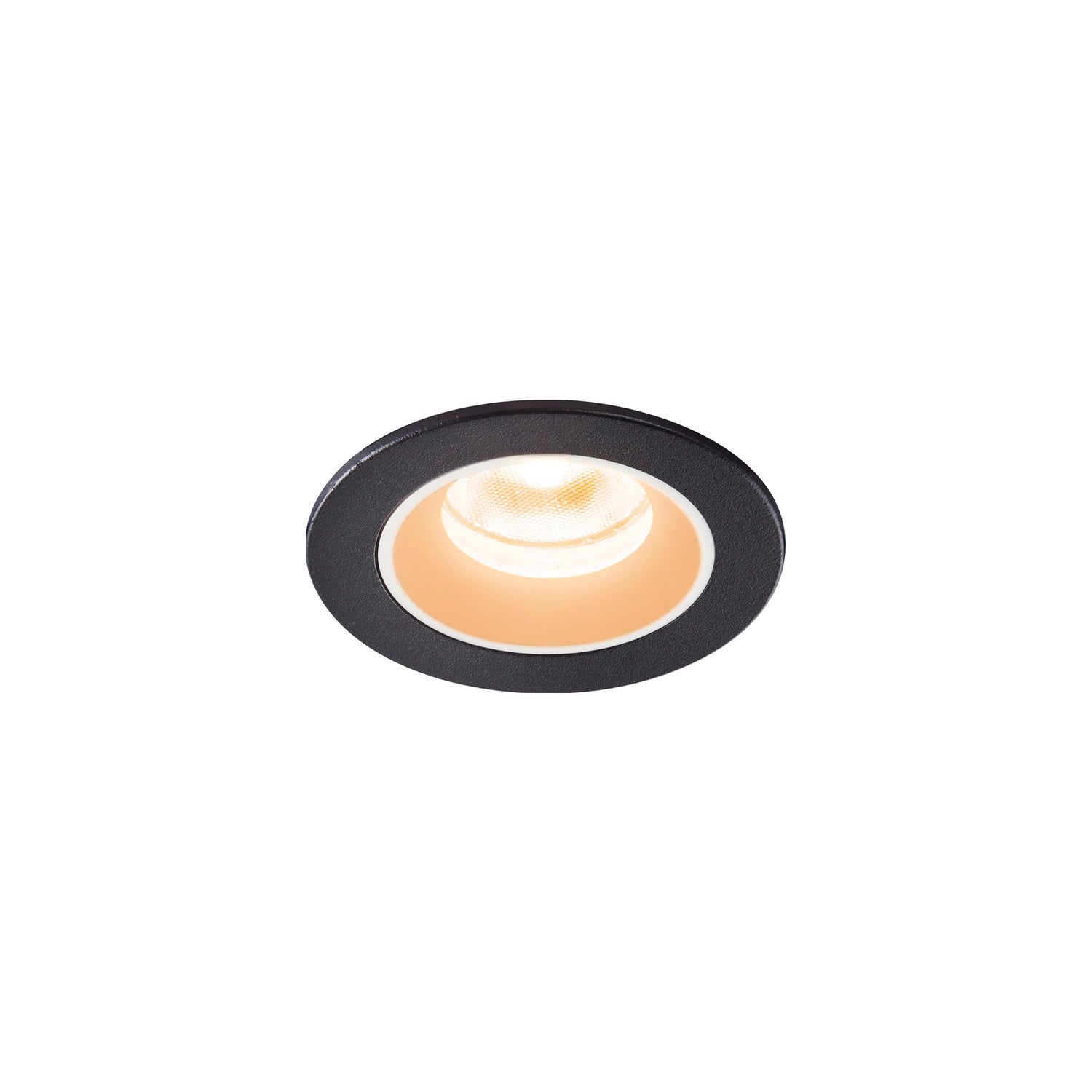 NUMINOS® XS, luminária para encastrar no teto, preta/branca 2700 K 55°
