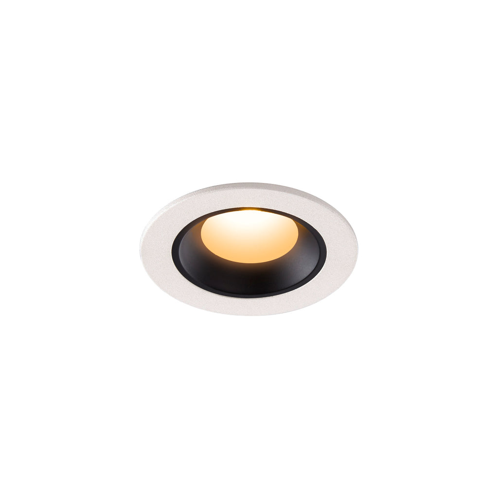 NUMINOS® XS, luminária para encastrar no teto, branca/preta 2700 K 20°
