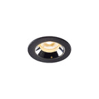 NUMINOS® XS, luminária para encastrar no teto, preta/cromada 3000 K 20°