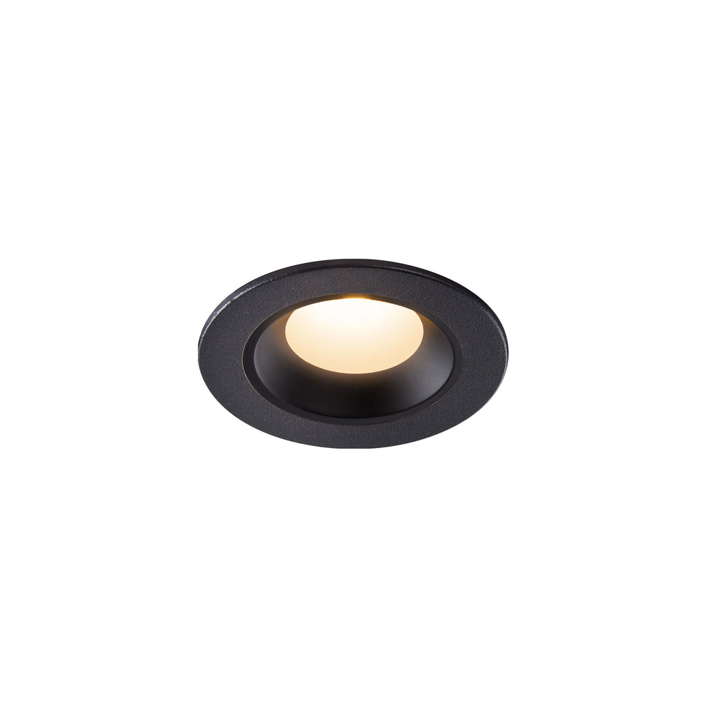 NUMINOS® XS, luminária para encastrar no teto, preta 3000 K 55°