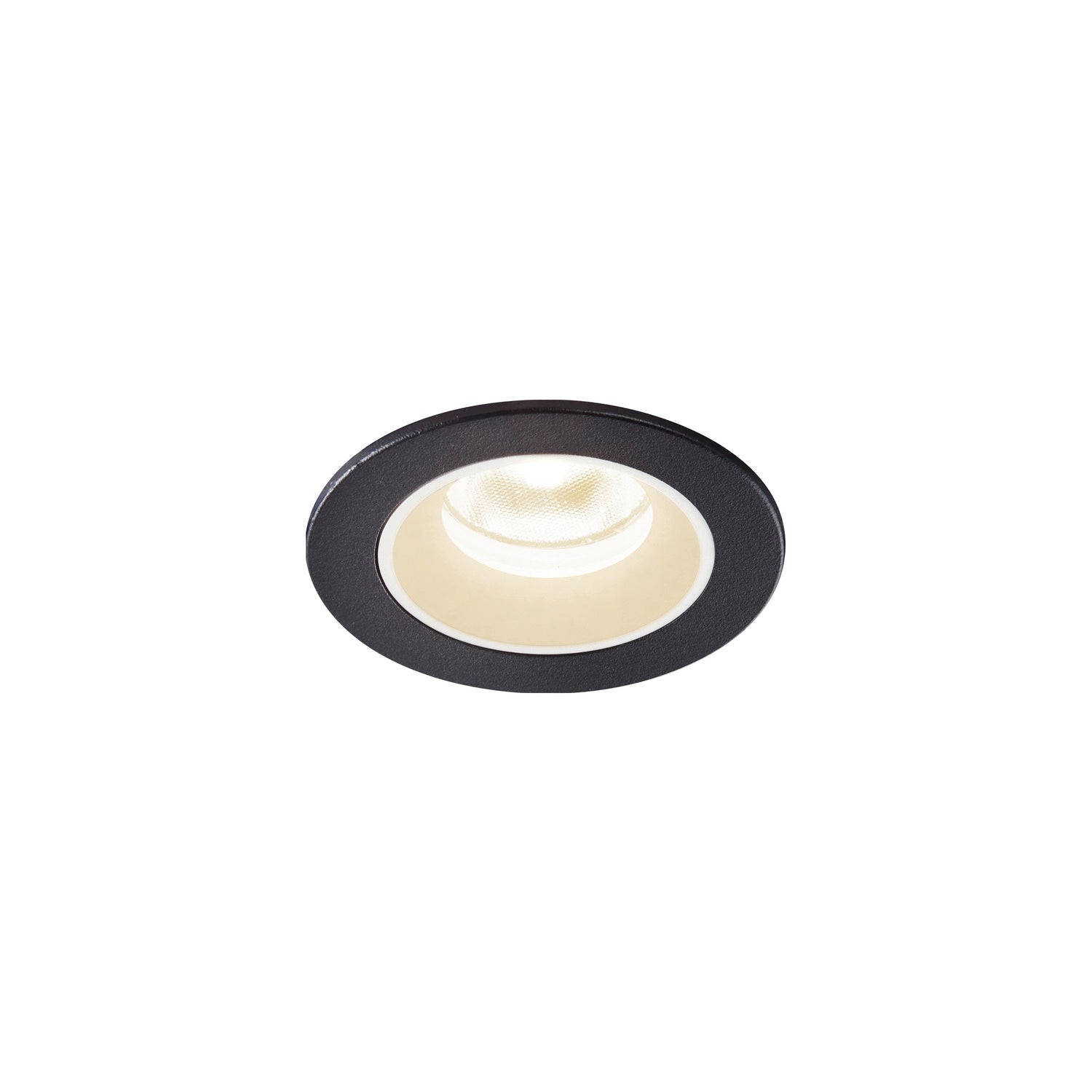 NUMINOS® XS, luminária para encastrar no teto, preta/branca 4000 K 20°