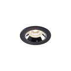 NUMINOS® XS, luminária para encastrar no teto, preta/cromada 4000 K 20°
