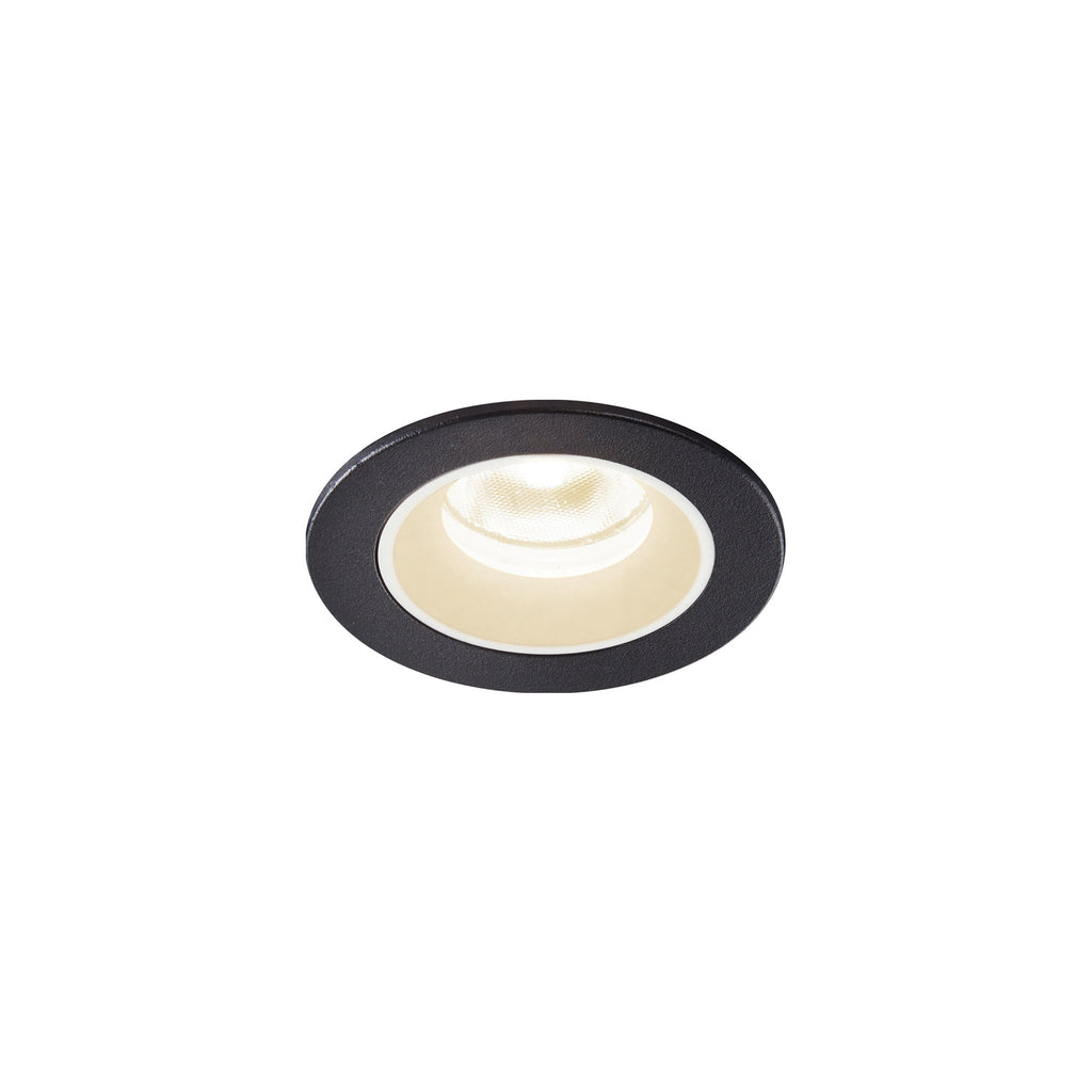 NUMINOS® XS, luminária para encastrar no teto, preta/branca 4000 K 40°