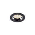 NUMINOS® XS, luminária para encastrar no teto, preta/cromada 4000 K 40°