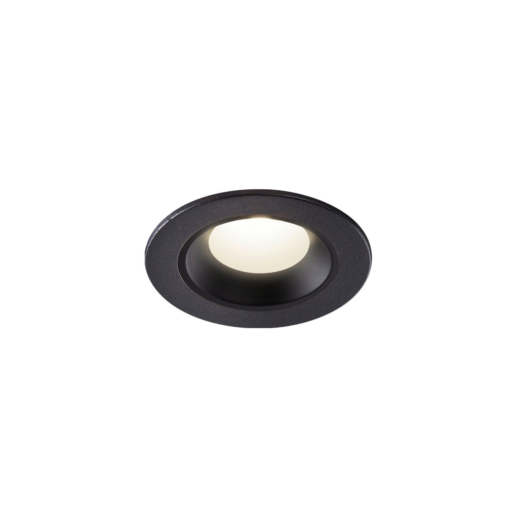 NUMINOS® XS, luminária para encastrar no teto, preta 4000 K 55°